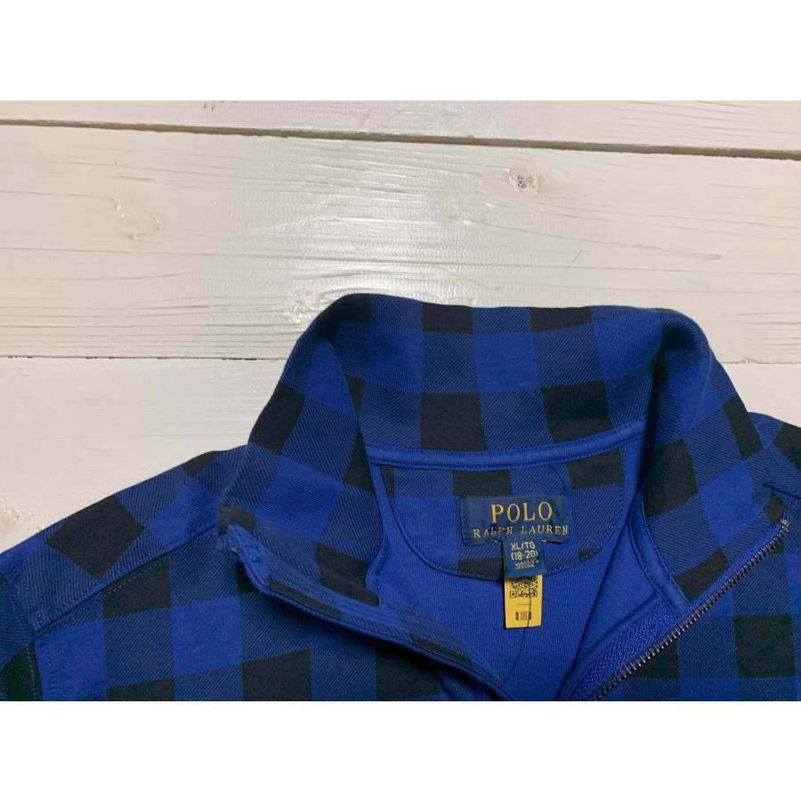 ポロ ラルフローレン ボーイズサイズ 長袖 ハーフジッパー Tシャツ ブルー Polo Ralph Lauren boys 982｜shufflestore｜06