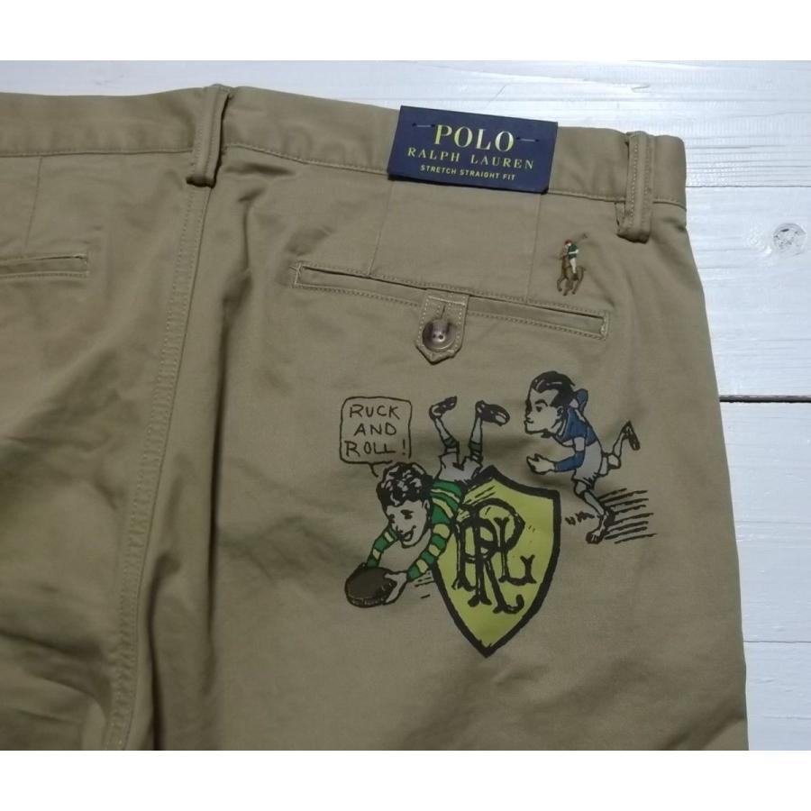 完動品 ポロ ラルフローレン チノパンツ チノーズ プリント ラグビー rugby ベージュ メンズ Polo Ralph Lauren 289 【H1975598839】(11926円)