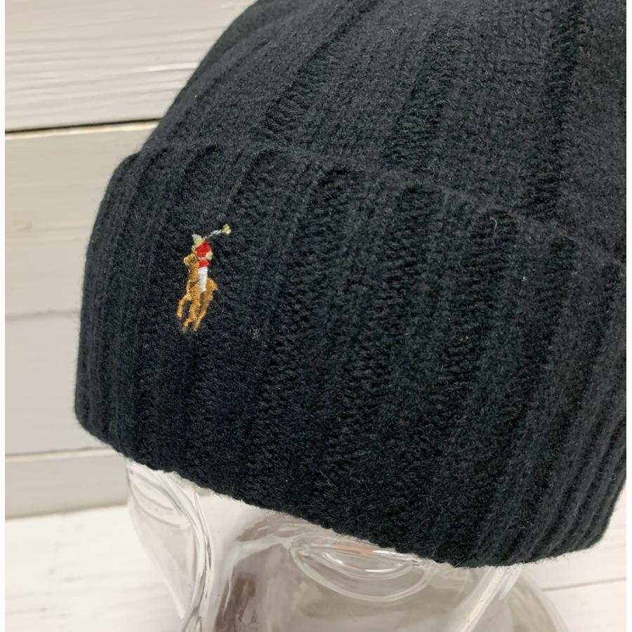 ポロ ラルフローレン ニットキャップ ワンポイント ニット帽 黒 ブラック メンズ Polo Ralph Lauren 264｜shufflestore｜04