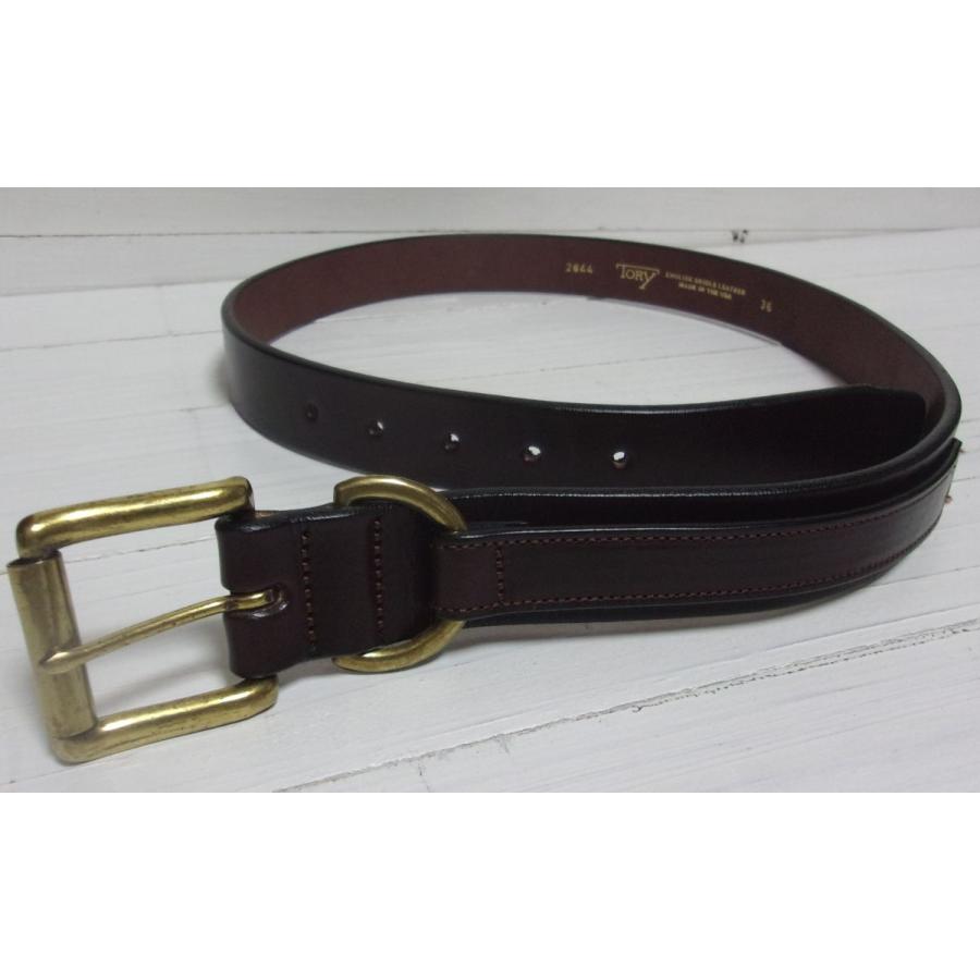 TORY LEATHER トリーレザー アメリカ製 本革 レザーベルト 茶