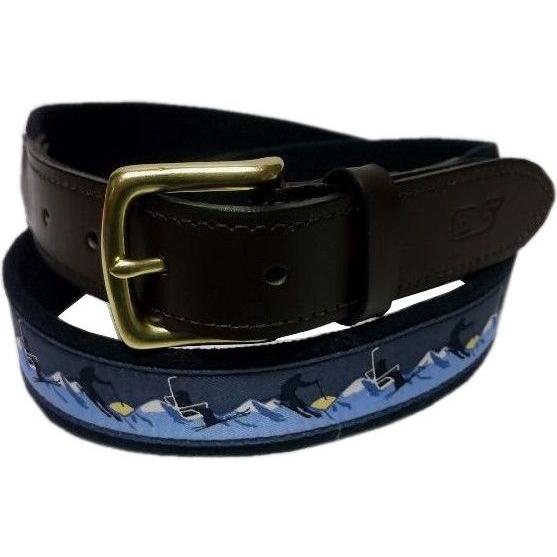 ヴィニヤードヴァインズ 本革製 レザー 布ベルト アメリカ製 ブルー メンズ vineyard vines 016 | 