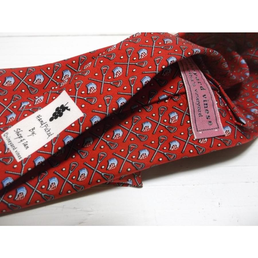 ヴィニヤードヴァインズ シルク プリント ネクタイ アメリカ製 レッド メンズ vineyard vines 032 |  | 03