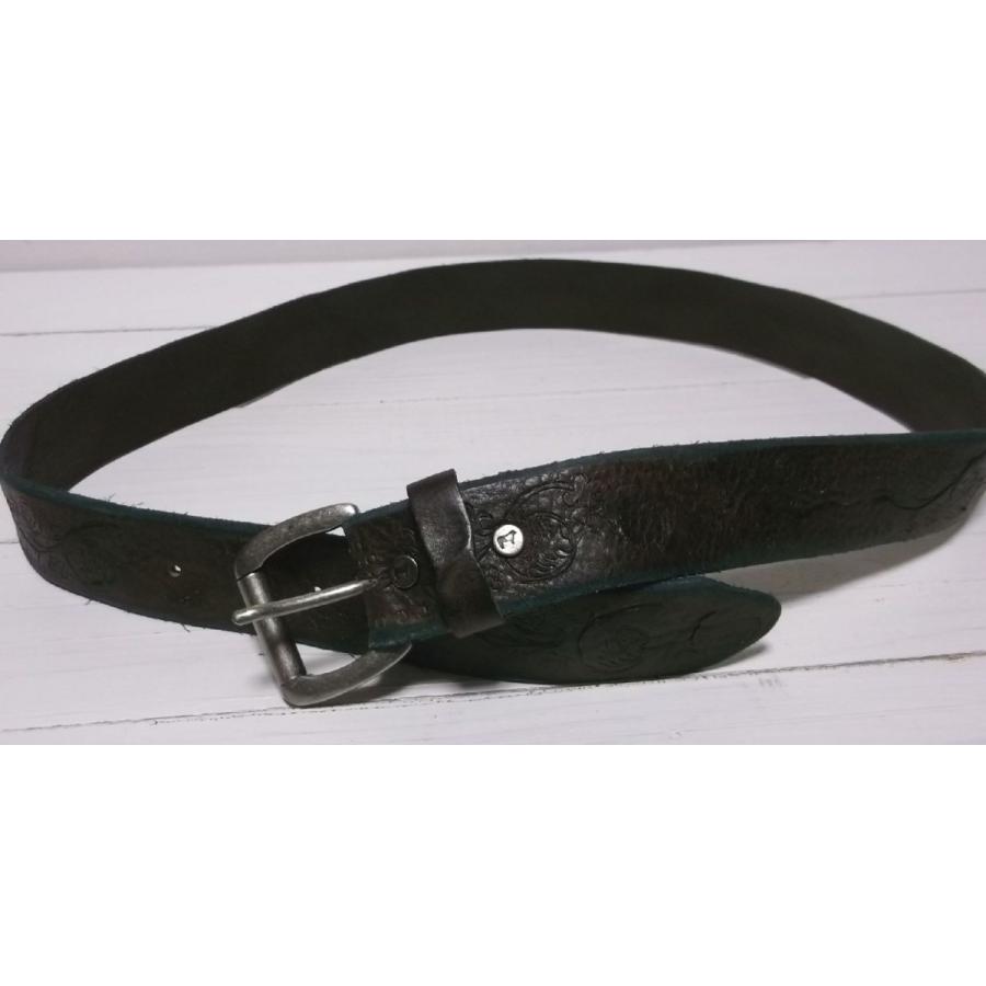 ウィルレザーグッズ 本革製 レザーベルト ブラウン メンズ WILL