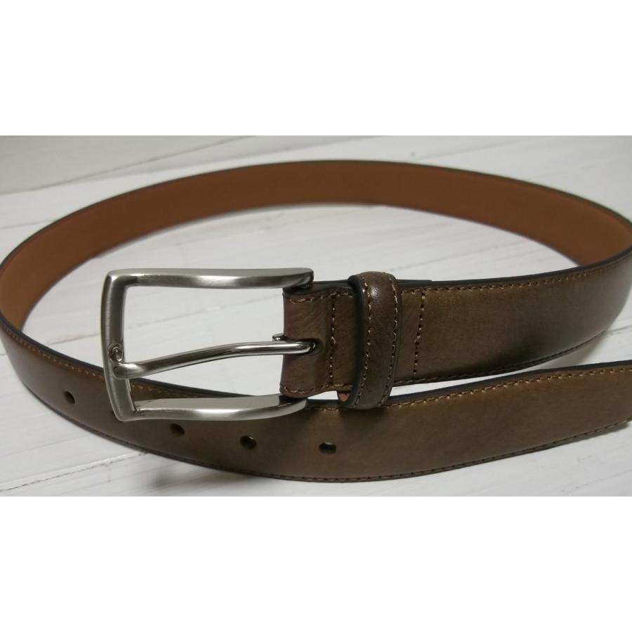ウィルレザーグッズ 本革製 レザーベルト ブラウン メンズ WILL LEATHER GOODS 007 |  | 02