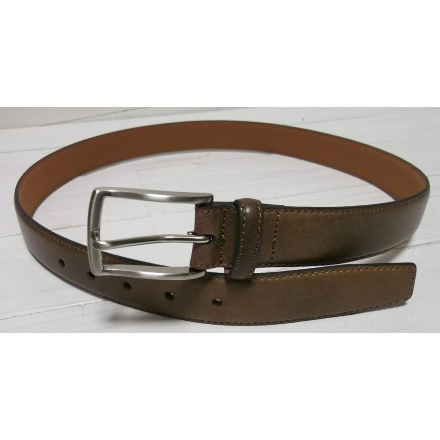 ウィルレザーグッズ 本革製 レザーベルト ブラウン メンズ WILL LEATHER GOODS 007 |  | 03