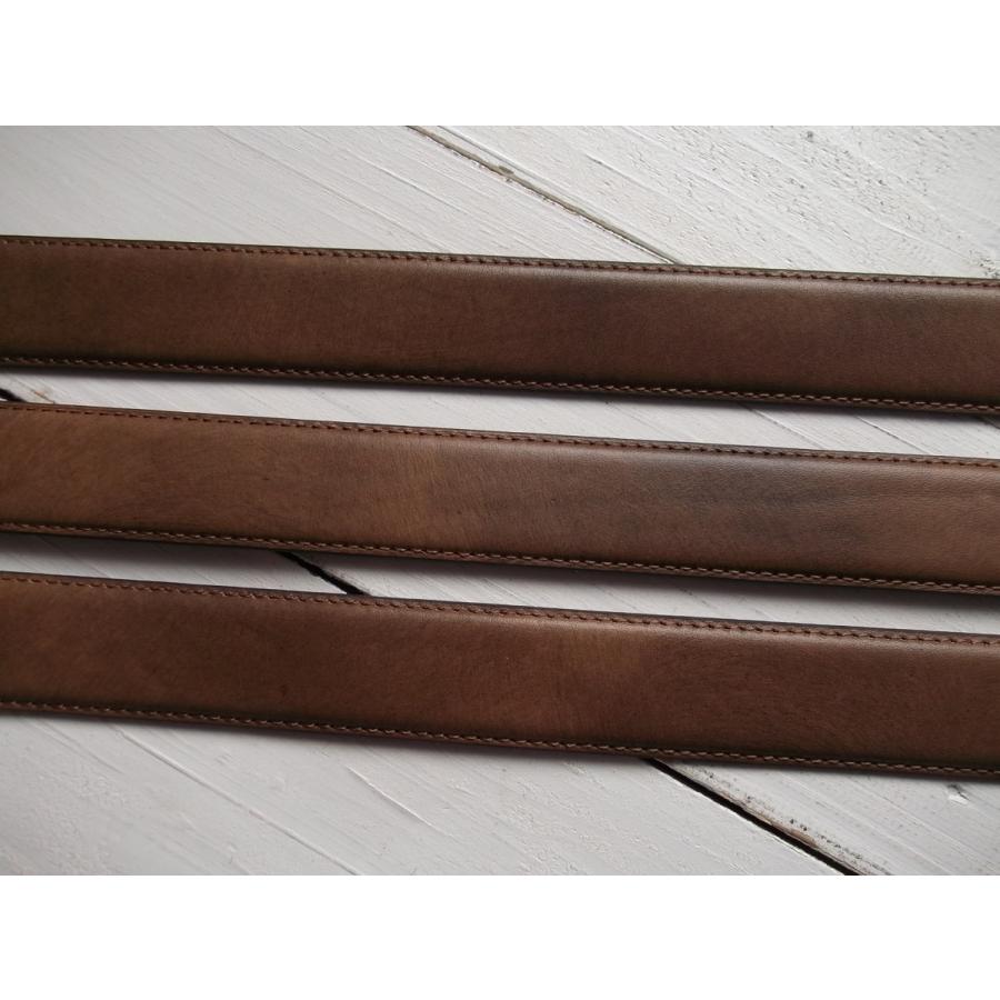 ウィルレザーグッズ 本革製 レザーベルト ブラウン メンズ WILL LEATHER GOODS 007 |  | 05