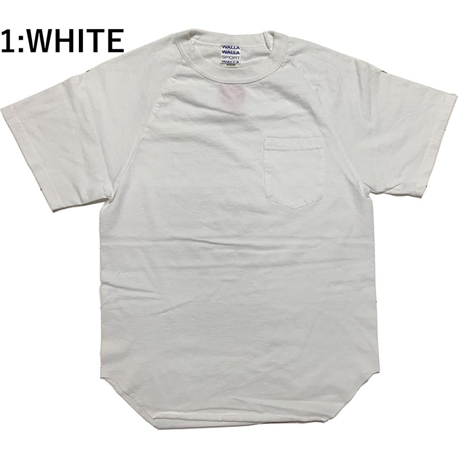ワラワラスポーツ ショートスリーブ ベースボールT ウィズポケット メンズ  Tシャツ 日本製 WALLA WALLA SPORT S/S BASEBALL TEE W/POCKET 015 | WALLA WALLA SPORT | 01