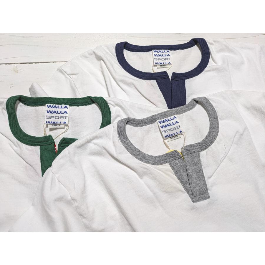 ワラワラスポーツ ハーフスリーブ スプリットネック リンガーティー メンズ  Tシャツ 日本製 WALLA WALLA SPORT H/S SPLIT NECK RINGER TEE 020 | WALLA WALLA SPORT | 11