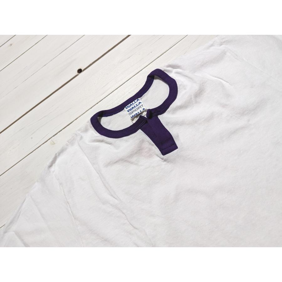 ワラワラスポーツ ハーフスリーブ スプリットネック リンガーティー メンズ  Tシャツ 日本製 WALLA WALLA SPORT H/S SPLIT NECK RINGER TEE 020 | WALLA WALLA SPORT | 15