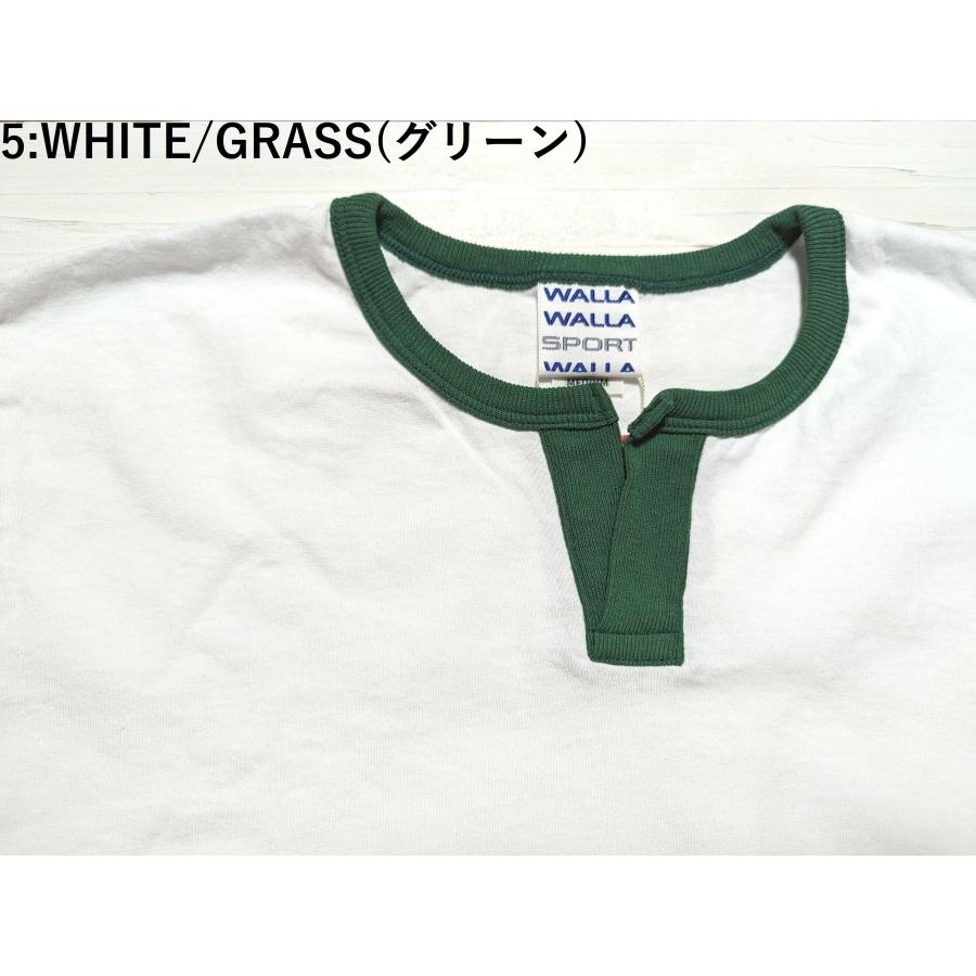 ワラワラスポーツ ハーフスリーブ スプリットネック リンガーティー メンズ  Tシャツ 日本製 WALLA WALLA SPORT H/S SPLIT NECK RINGER TEE 020 | WALLA WALLA SPORT | 05
