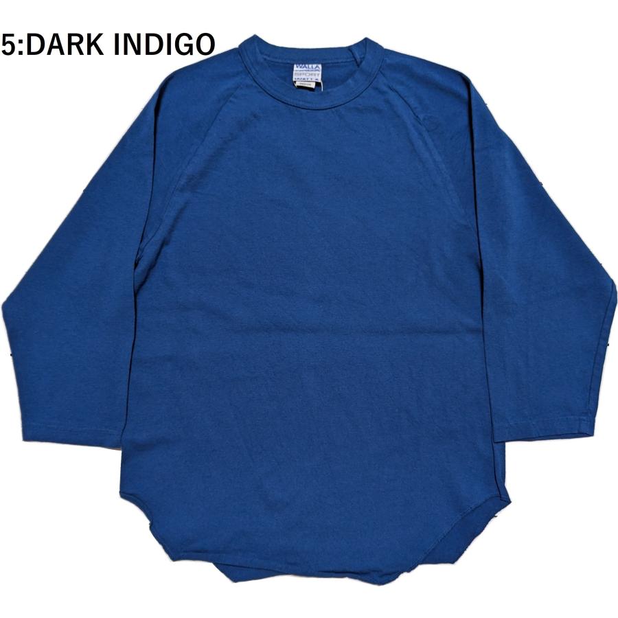ワラワラスポーツ 3/4 ベースボール ティー ソリッド メンズ  Tシャツ 日本製 WALLA WALLA SPORT 3/4 BASEBALL TEE SOLID 031 | WALLA WALLA SPORT | 05