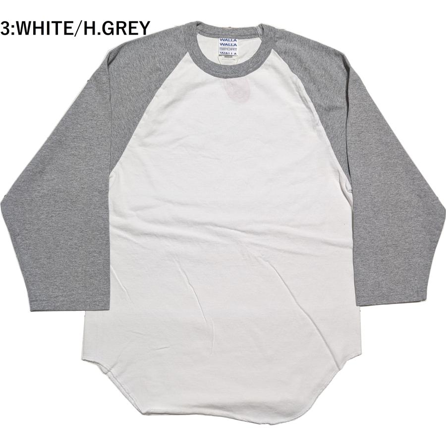 ワラワラスポーツ 3/4 ベースボール ティー ツートーン メンズ  Tシャツ 日本製 WALLA WALLA SPORT 3/4 BASEBALL TEE 2-TONE 045 | WALLA WALLA SPORT | 03