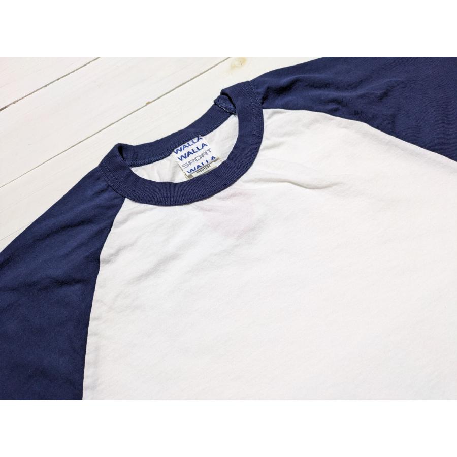 ワラワラスポーツ 3/4 ベースボール ティー ツートーン メンズ  Tシャツ 日本製 WALLA WALLA SPORT 3/4 BASEBALL TEE 2-TONE 045 | WALLA WALLA SPORT | 09
