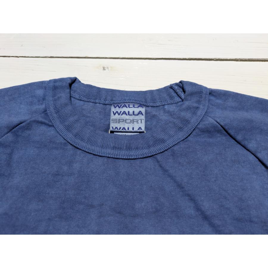 ワラワラスポーツ ピグメントダイ 9オンス ベースボール ティー メンズ Tシャツ 日本製 WALLA WALLA SPORT PIGMENT DYE 9oz BASEBALL TEE 080 | WALLA WALLA SPORT | 13