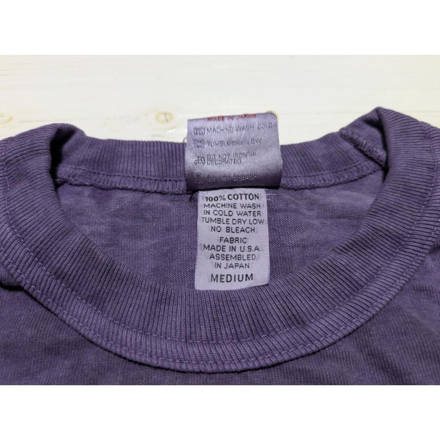 ワラワラスポーツ ピグメントダイ 9オンス ベースボール ティー メンズ Tシャツ 日本製 WALLA WALLA SPORT PIGMENT DYE 9oz BASEBALL TEE 080 | WALLA WALLA SPORT | 14