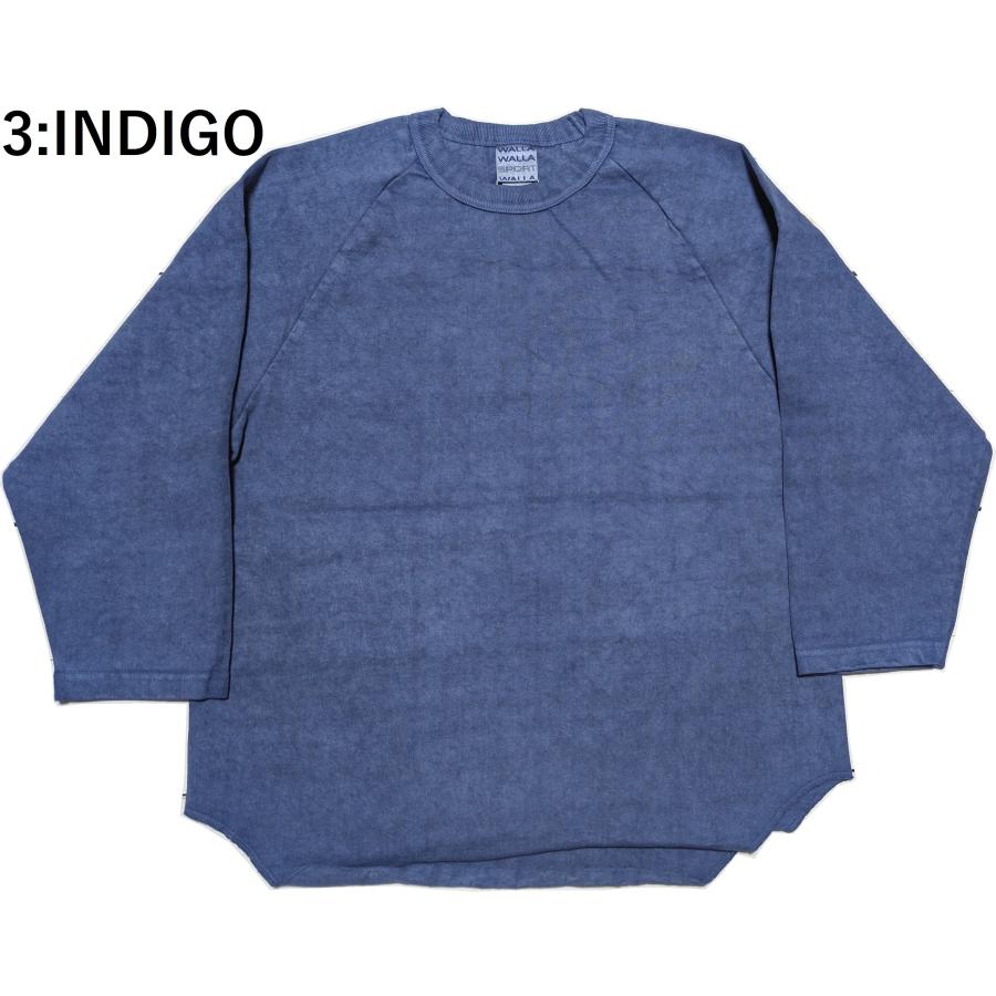 ワラワラスポーツ ピグメントダイ 9オンス ベースボール ティー メンズ Tシャツ 日本製 WALLA WALLA SPORT PIGMENT DYE 9oz BASEBALL TEE 080 | WALLA WALLA SPORT | 03
