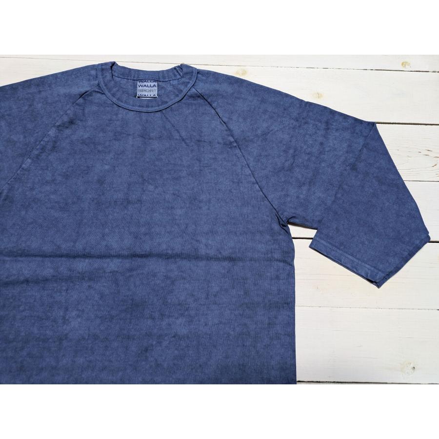 ワラワラスポーツ ピグメントダイ 9オンス ベースボール ティー メンズ Tシャツ 日本製 WALLA WALLA SPORT PIGMENT DYE 9oz BASEBALL TEE 080 | WALLA WALLA SPORT | 09