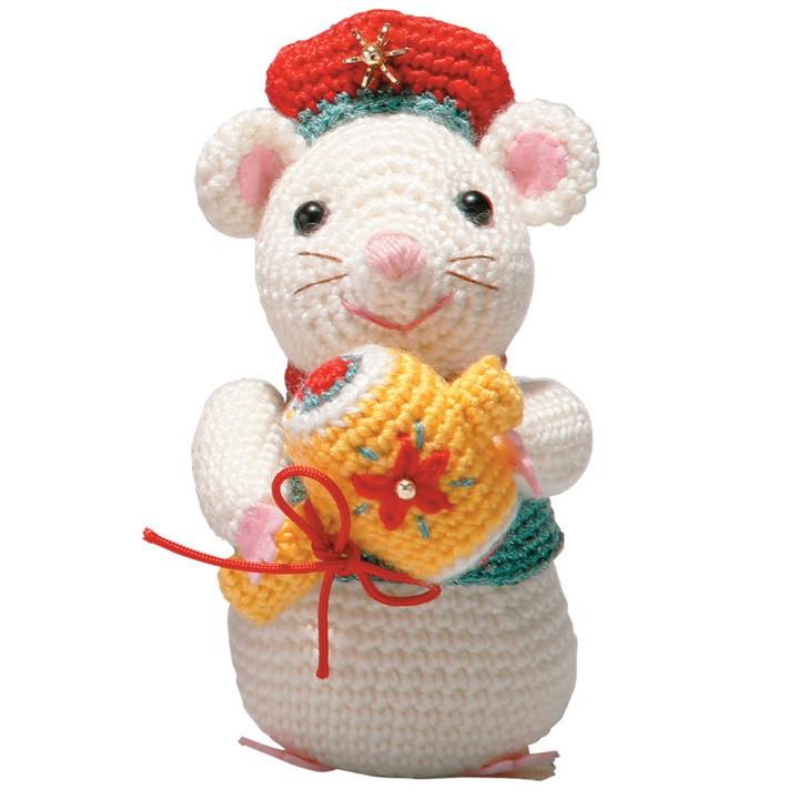 大黒天の白ねずみ オリムパス キット Olympus あみぐるみ 干支 手芸材料の通販シュゲールyahoo 店 通販 Yahoo ショッピング