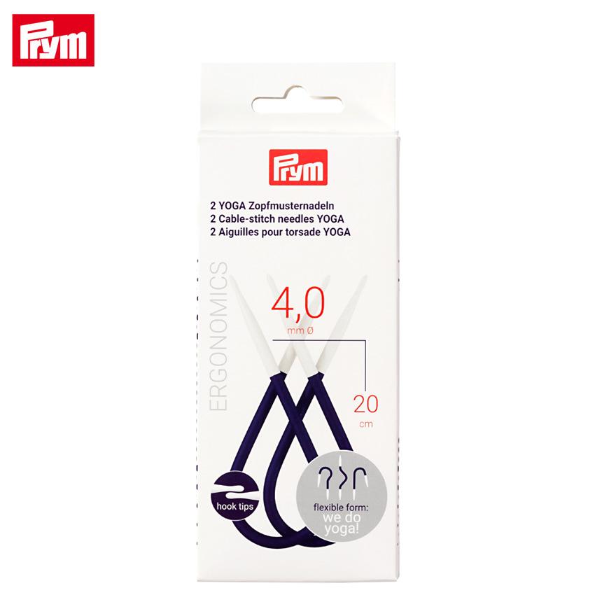 エルゴノミクス 自由自在編み針ヨガ 4.0mm 2本セット｜Prym プリム あみもの用品 ニット 手編み 編み物 | 