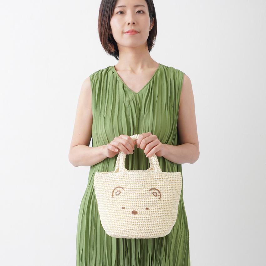 すみっコぐらしのトートバッグ｜数量限定 手編み あみもの かぎ針編み