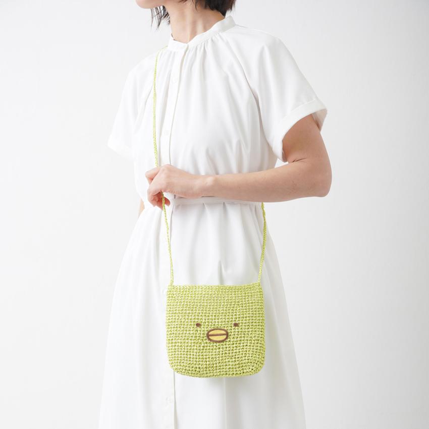 すみっコぐらしのミニショルダーバッグ|数量限定 手編み あみ すみっコぐらしのミニショルダーバッグ|数量限定 手編み あみ