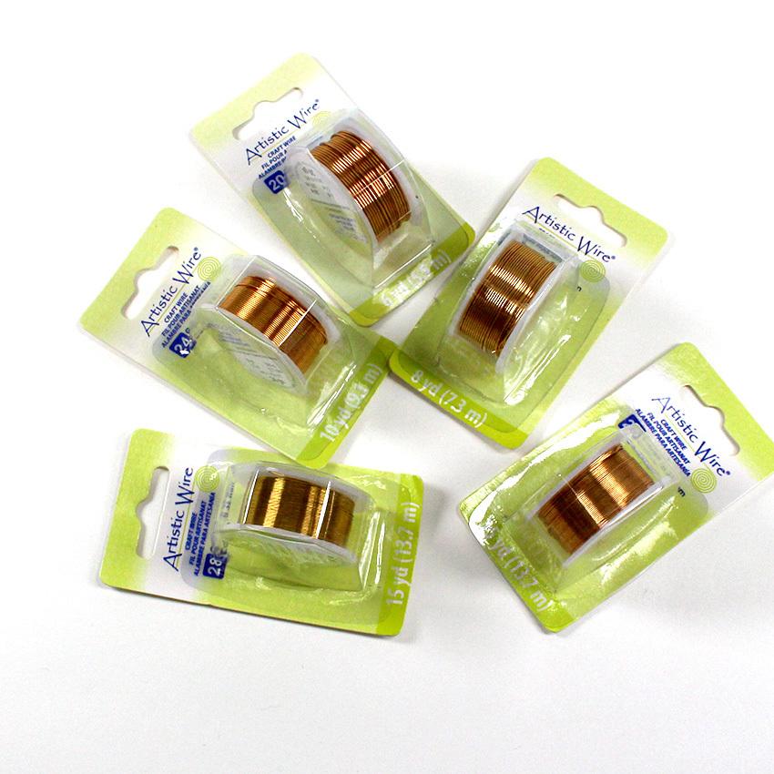 ★アーティスティックワイヤーのお手入れ★ 大巻】＃22（太さ0.6mm）-アーティスティックワイヤー【NTブラス】＊第