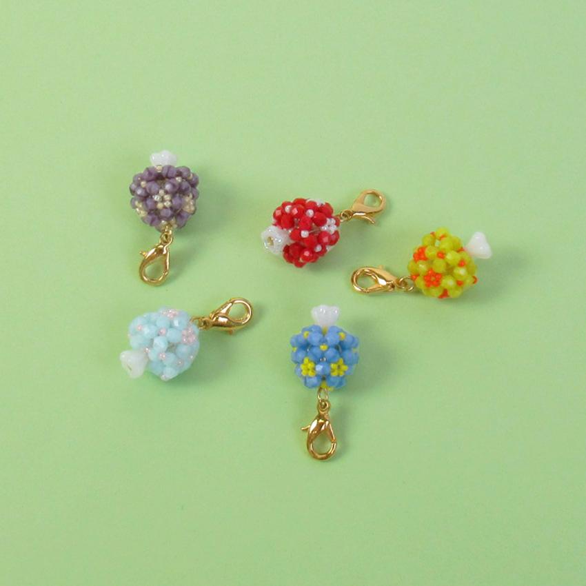 数量限定 ホビックス 秋の実りきのこ チャーム | ビーズ キット hobbix