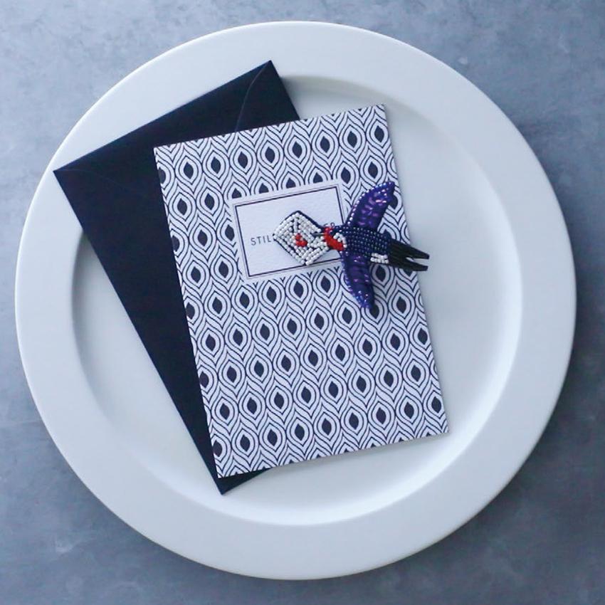 トーホー TOHO ビーズ刺繍で作る ブローチキット TORI 鳥 | ビーズ刺繍
