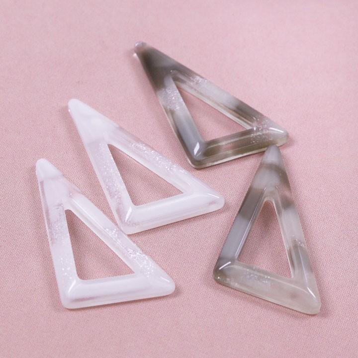 クラフトハートトーカイ ポリパーツ フープ 三角 約26×17mm 2ヶ