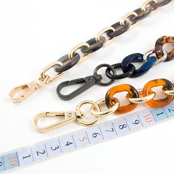 ビーズハンドバッグ 総ビーズ ブラック ゴールドチェーン バッグチェーン | ハワイアンコード ビーズ バッグ チェーン パーツ