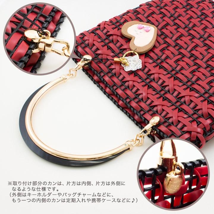 2色持ち手 ブラック×ゴールド | ハワイアンコード ビーズ バッグ