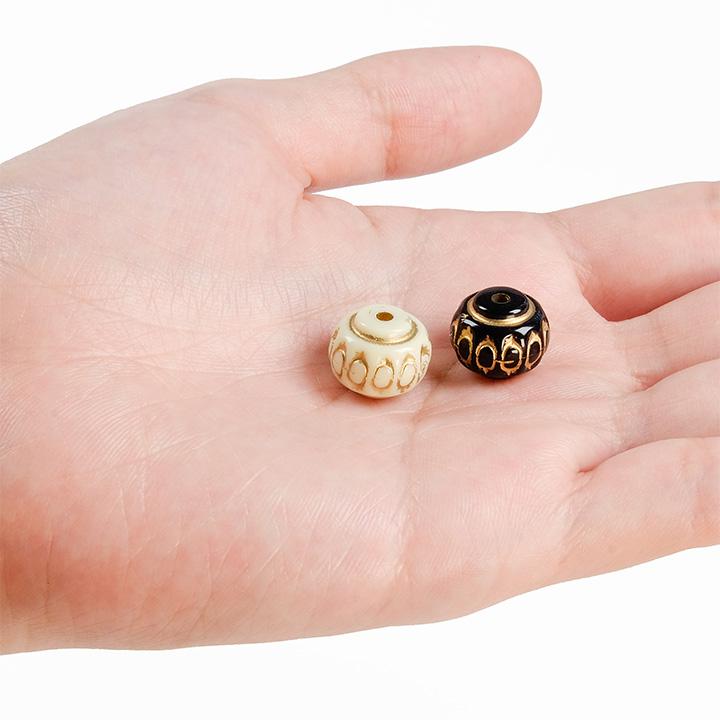 クラフトハートトーカイ ヴィンテージアクリル 丸 11×14mm 4ヶ