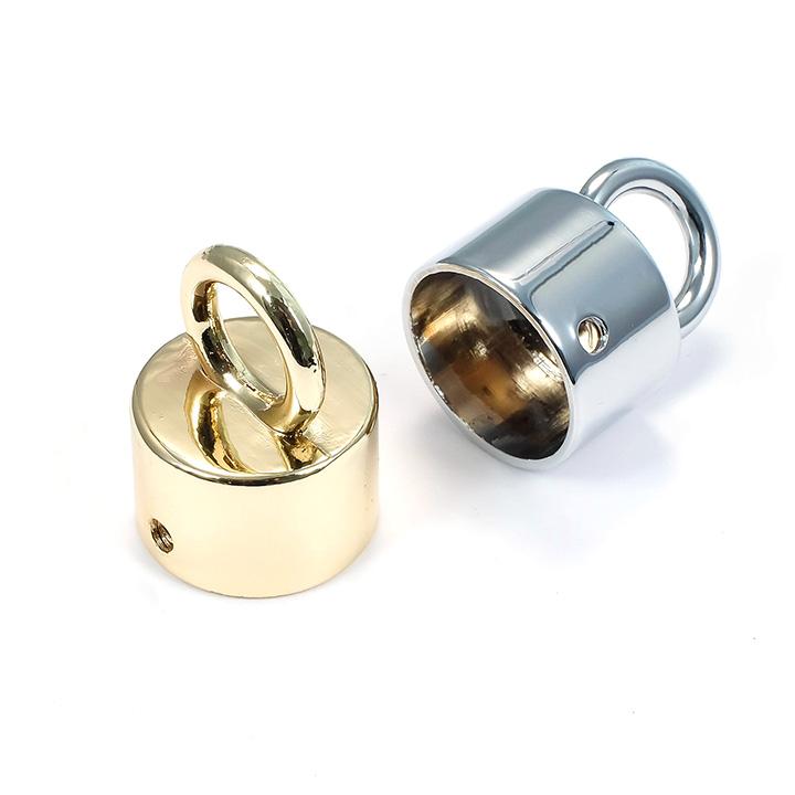 カツラ金具 ラウンド | 18.5×12.5mm かつら金具 ひも留め金具 紐留め