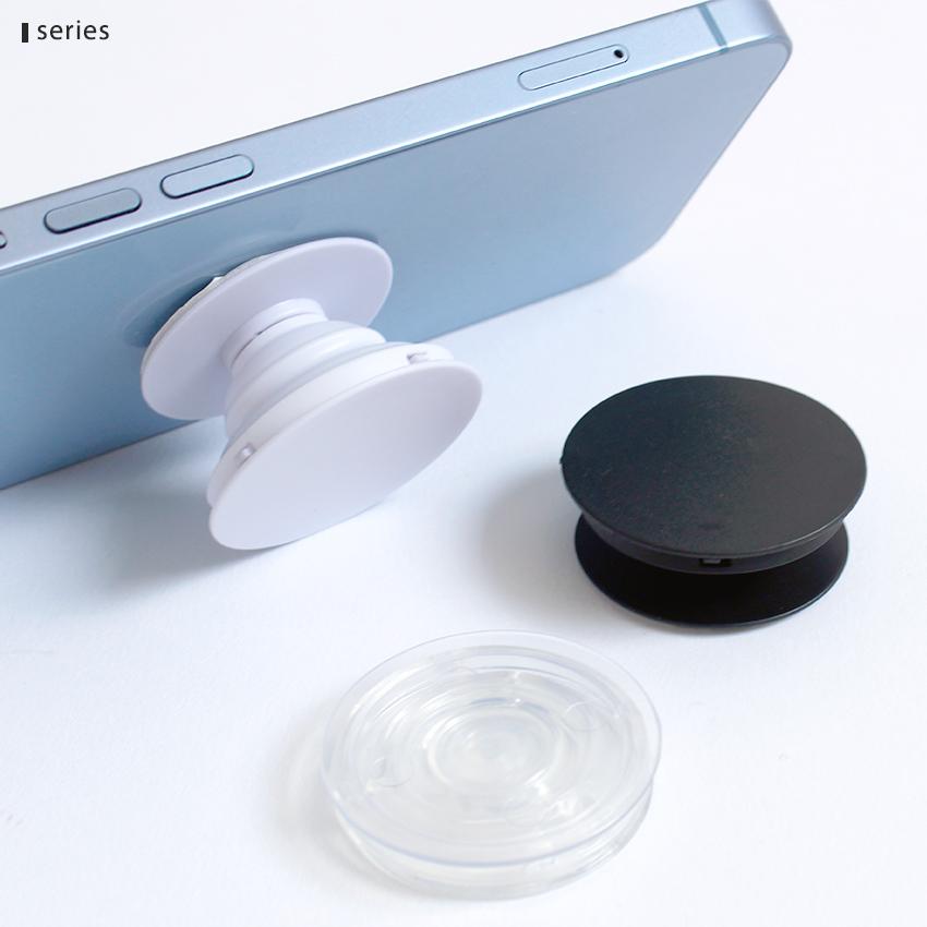 クラフトハートトーカイ スマホグリップ C-1 シール付き クリア