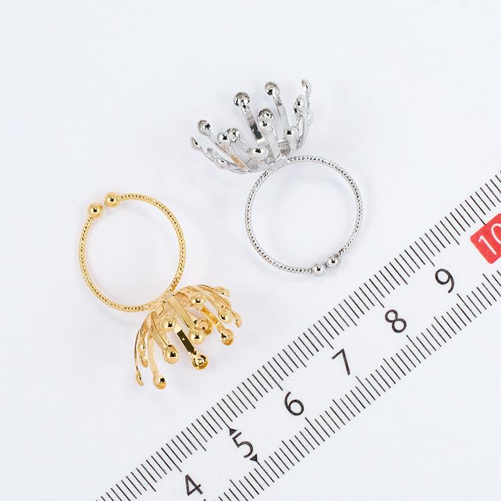 リング台 座金付き ゴールド・シルバー 1ヶ入り | リング リングパーツ
