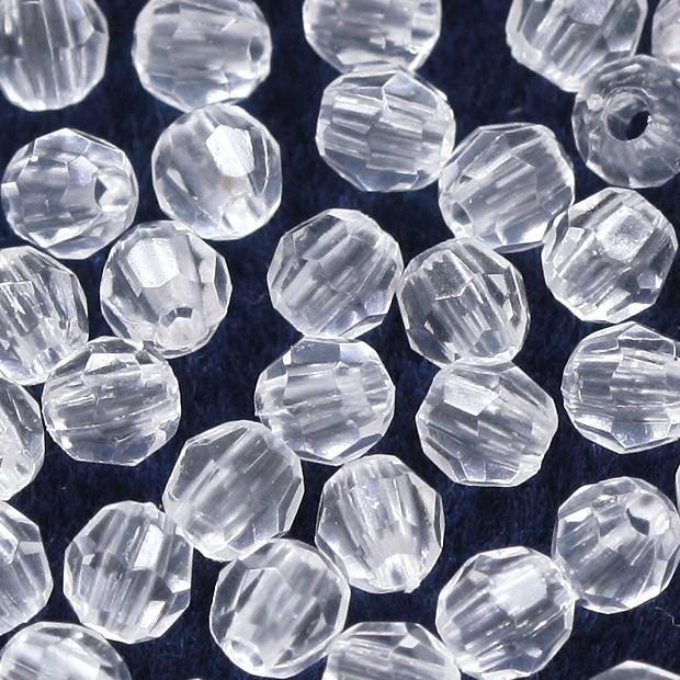 クラフトハートトーカイ アクリルビーズタワラ型 クリスタル 3mm 4mm