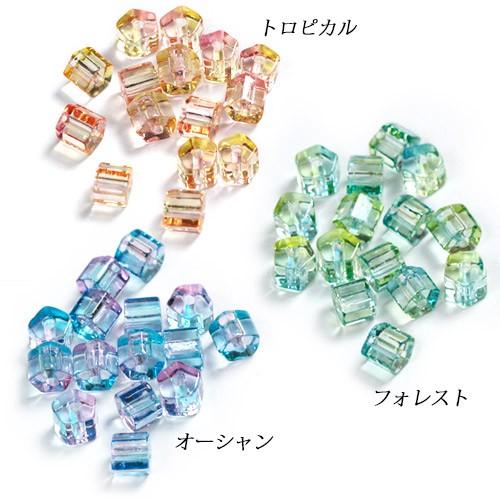 ヴィトライユビーズ ガラス 4×5mm 15個｜日本製 ビーズ パーツ ガラス 