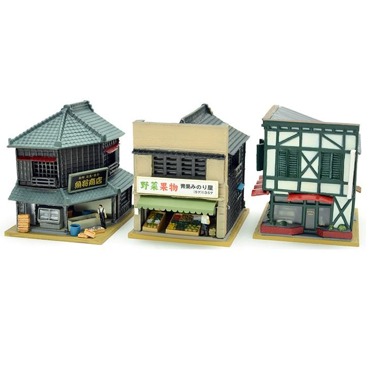 ビーズ ジオコレ 建コレ130 2 魚屋 八百屋 純喫茶2 ジオコレ 建物 ジオラマ コレクション 魚屋 八百屋 喫茶 手芸材料の通販シュゲールyahoo 店 通販 Yahoo ショッピング