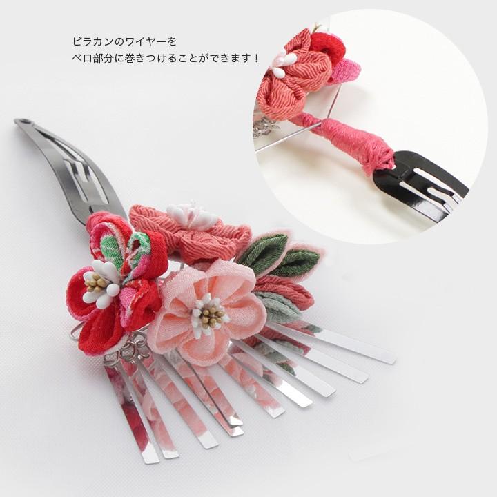 つまみ細工用 角付き スリーピン 5個入り|パッチンピン パッチン