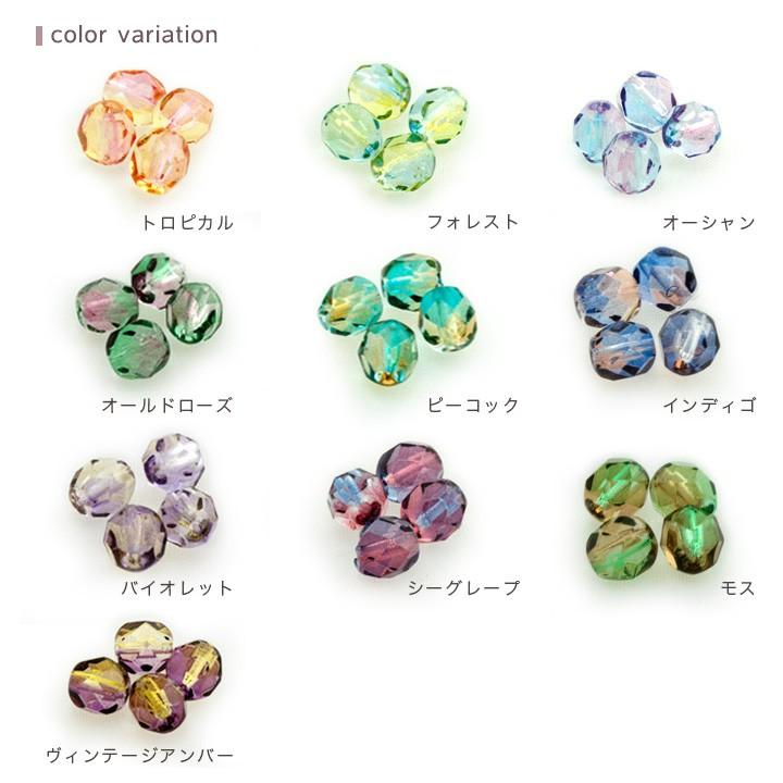 ヴィトライユビーズ ガラス ファイアポリッシュ型 6mm 25ヶ | 日本製 