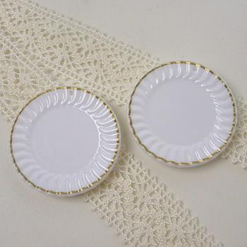 ミニチュア 金縁レース皿 白 ２枚入 トーカイ スイーツデコ ミニチュア食器 ハンドメイド 手芸 材料 手芸材料の通販シュゲールyahoo 店 通販 Yahoo ショッピング