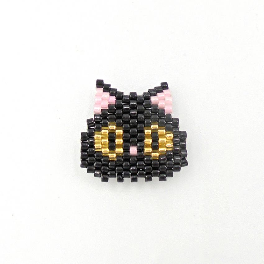 ♪328❤️ ねこ 猫 ネコ 黒猫 パール マスクチェーン マスク 