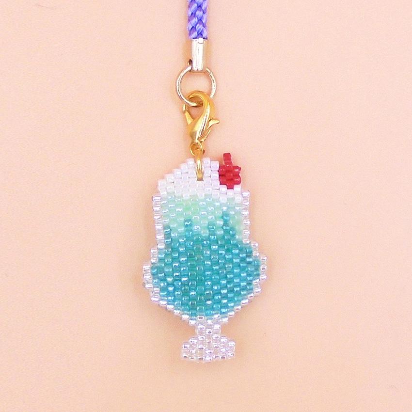 クリームソーダ（CREAM SODA） 京・レトロ喫茶根付け | ビーズキット