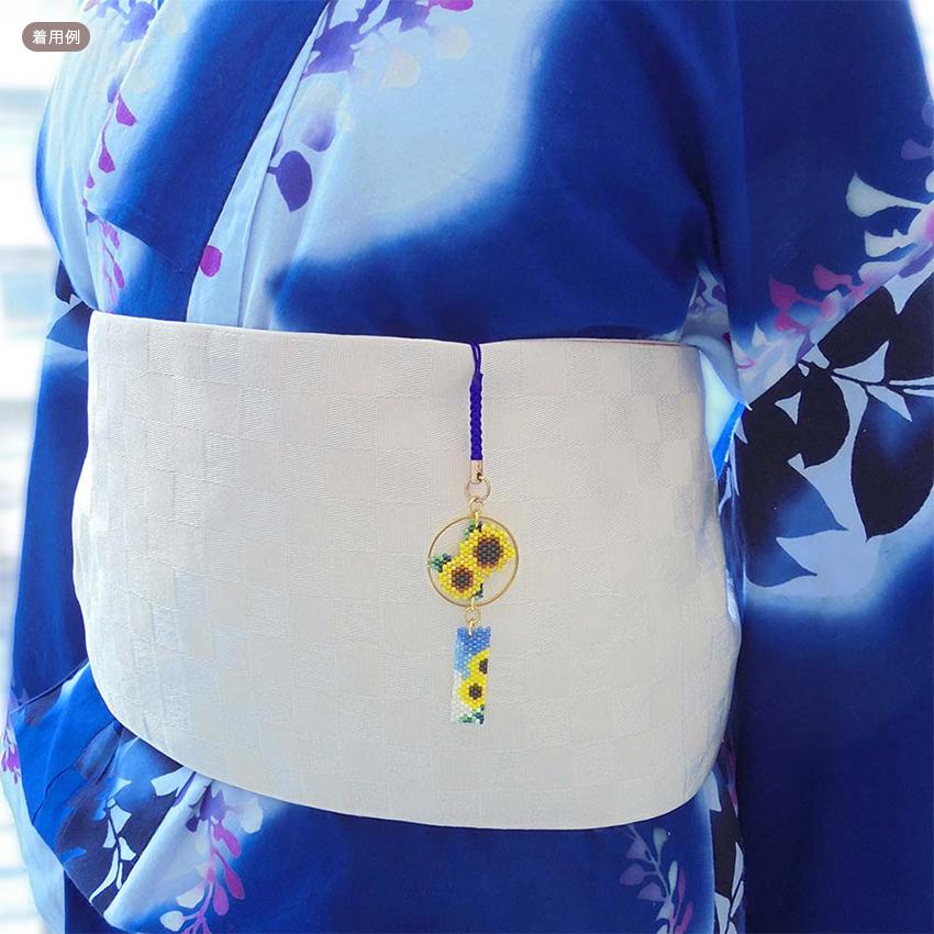 うたちゃん専用✿ビーズキット☆京・町家シリーズ へのかっぱ☆ ビーズキット 京・風鈴柄根付け ひまわり PB-289 | ビースキット