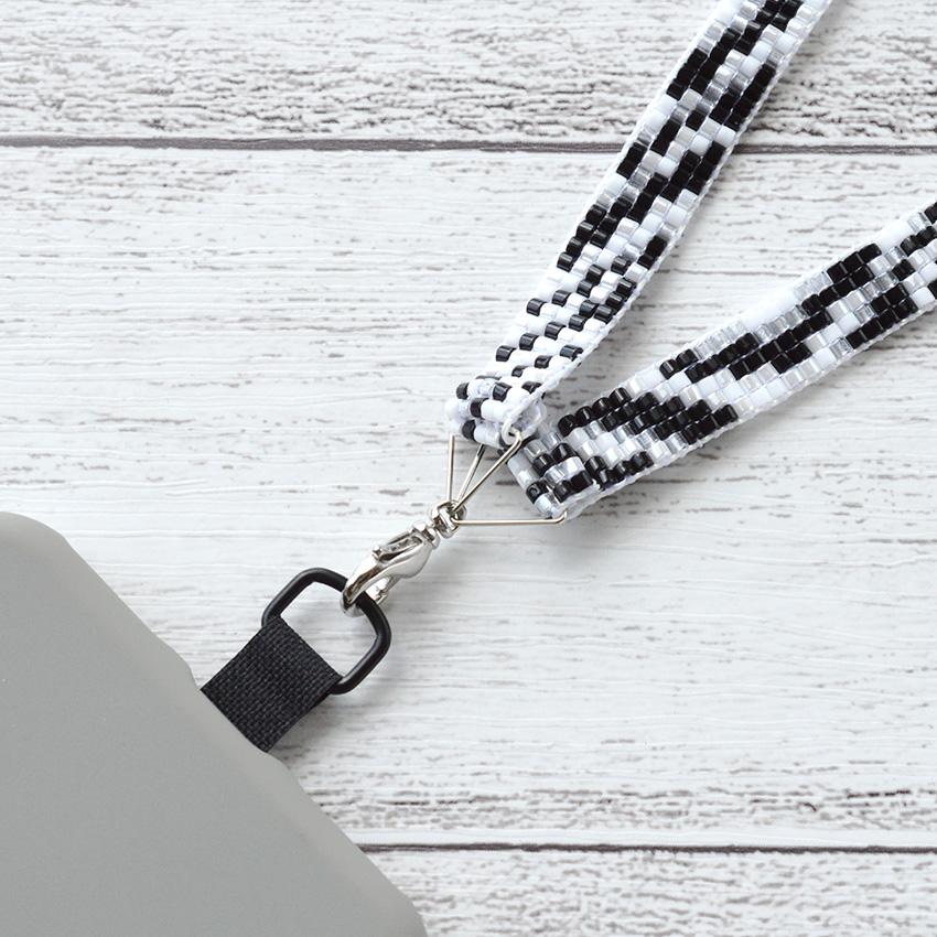 スマホ　カバンショルダー　カスタムビーズ　フィギュア　激レア　新品　送料無料 スマホショルダーストラップキット ゼブラ | ビーズキット