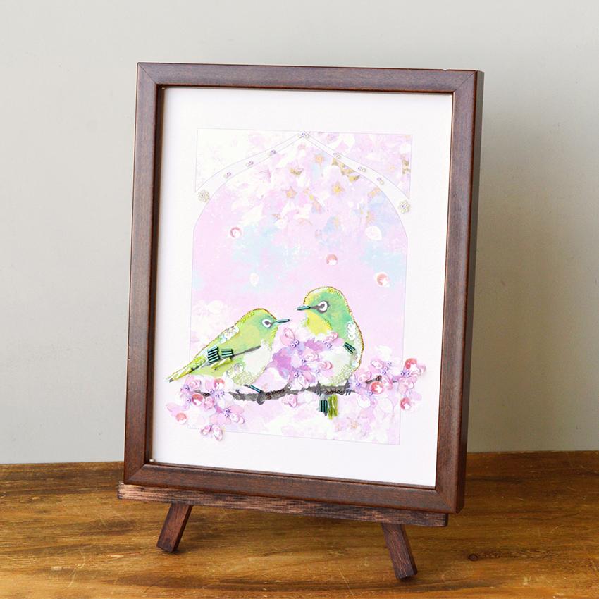 MIYUKI ビーズデコール メジロと桜 | ビーズ キット ビーズキット 簡単