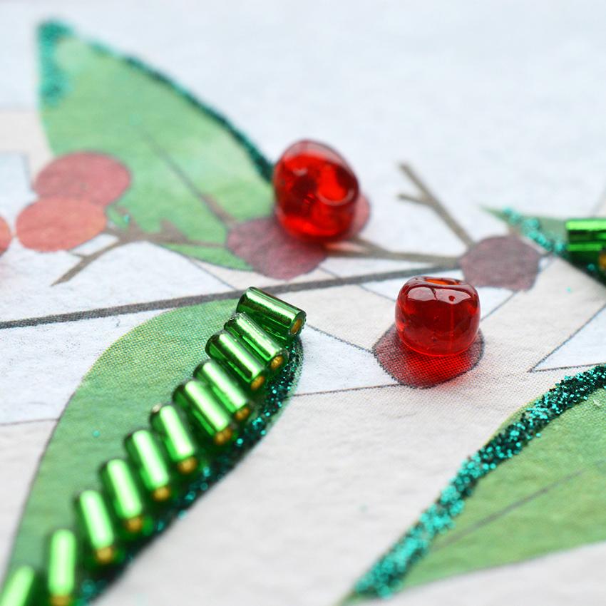 MIYUKI ビーズデコール シマエナガと南天 | ビーズ キット ビーズ