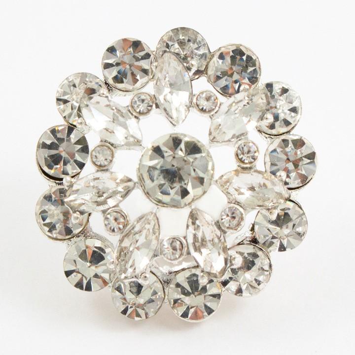 Yogox ビジューボタン クリスタルフラワー 約24mm 1個入り ビーズ パーツ アクセサリー 余合ナオミ ビジュー ファッション 手芸材料の通販シュゲールyahoo 店 通販 Yahoo ショッピング