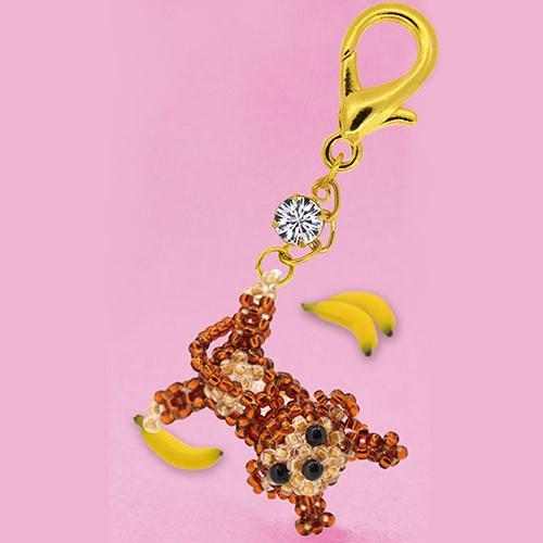 ★専用品★マルチーズのストラップ☆ビーズマスコット☆チャーム☆Ｓi ビーズ キット ストラップ・チャーム ポージングアニマルキット さか