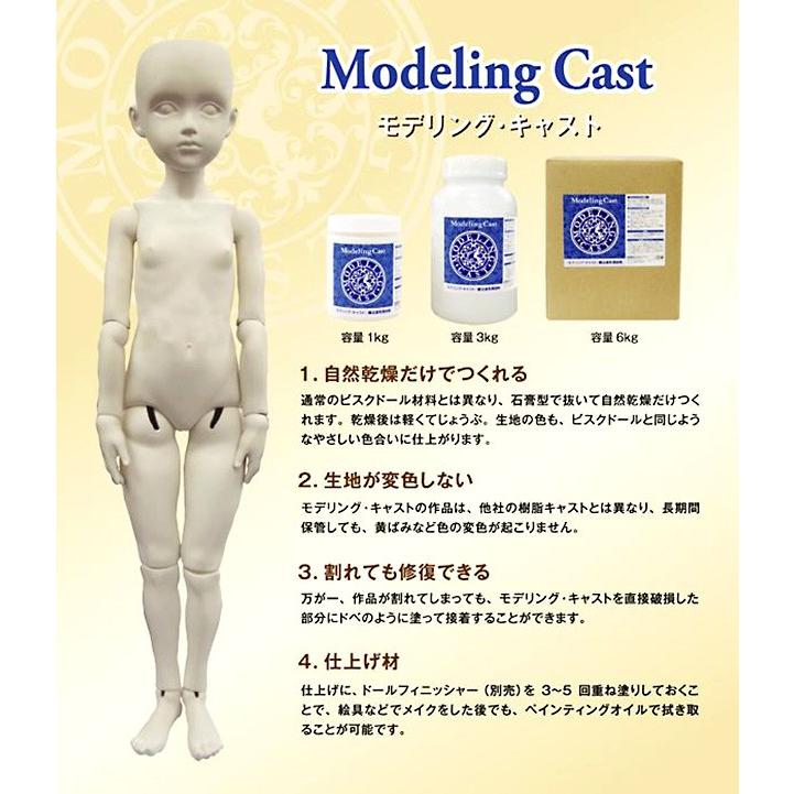 粘土 泥漿粘土 モデリングキャスト 6kg_1